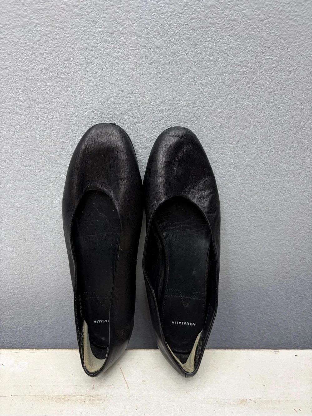 Aquatalia black leather